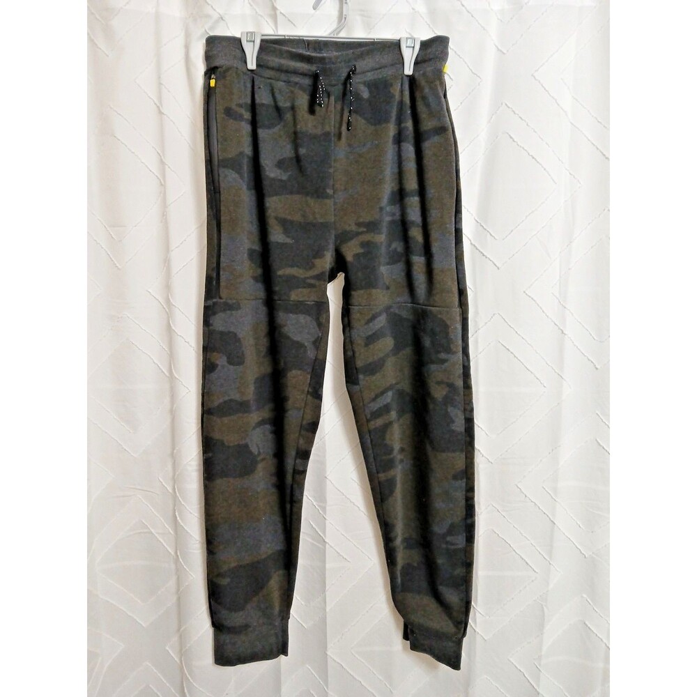Phat Farm Camo Joggers Mens XL Y2K  zip side pockets elastic drawstring waist